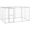 Outdoor Dog Kennel Galvanized Steel with Roof 78.1 ftï¿½ï¿½