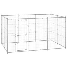 Outdoor Dog Kennel Galvanized Steel 78.1 ftï¿½ï¿½