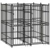 Outdoor Dog Kennel Steel 39.7 ftï¿½ï¿½