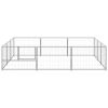 Dog Kennel Silver 96.9 ftï¿½ï¿½ Steel