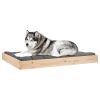 Dog Bed 40"x29.1"x3.5" Solid Wood Pine