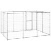 Outdoor Dog Kennel Galvanized Steel with Roof 78.1 ftï¿½ï¿½