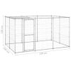 Outdoor Dog Kennel Galvanized Steel with Roof 78.1 ftï¿½ï¿½