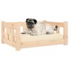 Dog Bed 25.8"x19.9"x11" Solid Wood Pine