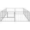 Dog Kennel Silver 86.1 ftï¿½ï¿½ Steel