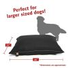 Super Value Machine Washable Pet Dog Bed, Large, Black