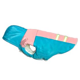 Thickened Cotton Hooded Dog Clothes Warm (Option: Lake Blue-S Code)